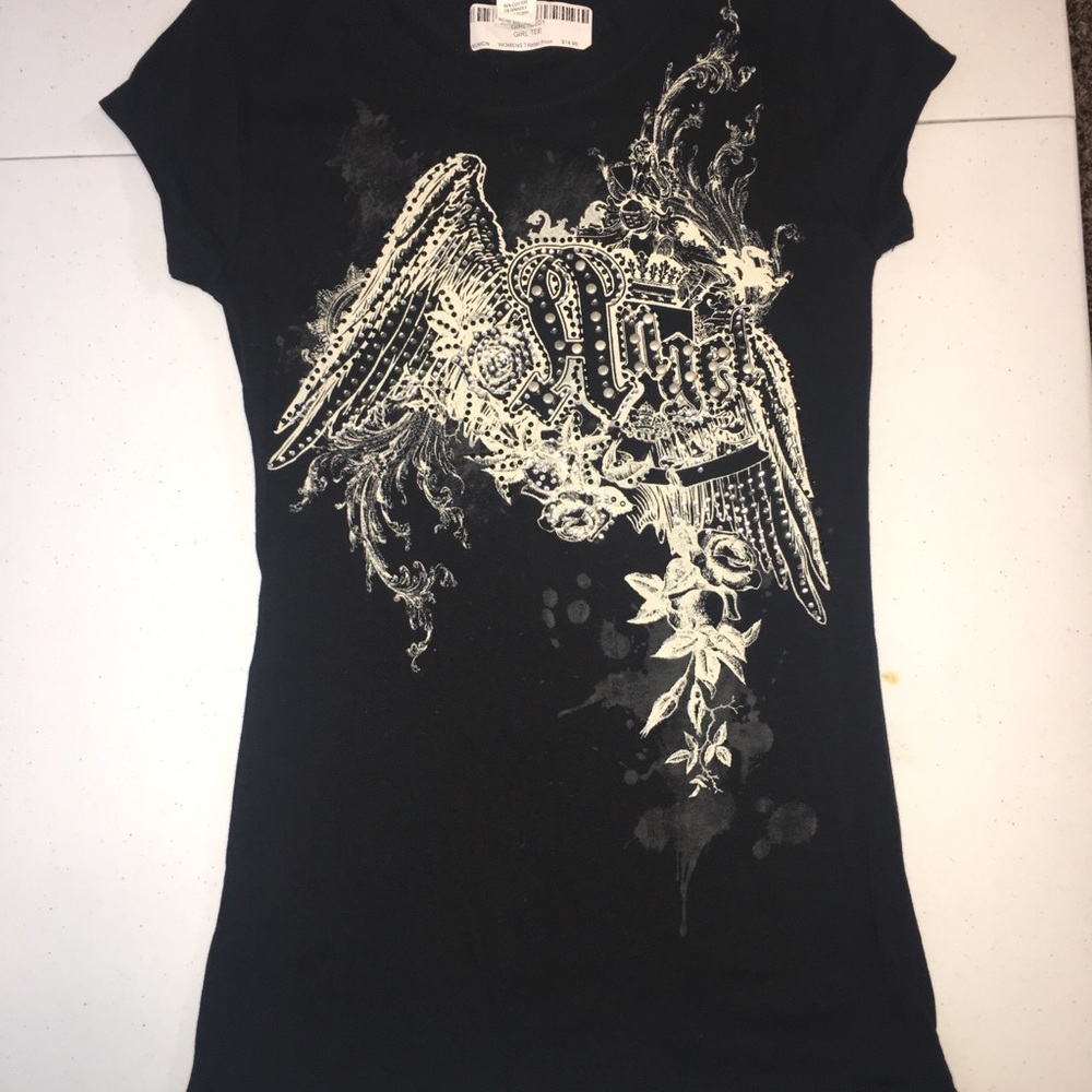 Exousia bedazzled Wings Tee